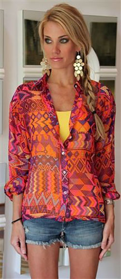 Conjunto magenta y morado Pinterest con pantalón, jersey, blusa: trajes de verano,  Semana de la Moda,  Traje de camiseta,  Traje Magenta Y Morado  