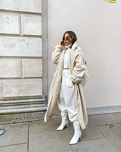 white classy outfit with trench coat, overcoat, coat: Trench coat,  White coat,  Wool Coat,  beige coat,  Winter Coat  