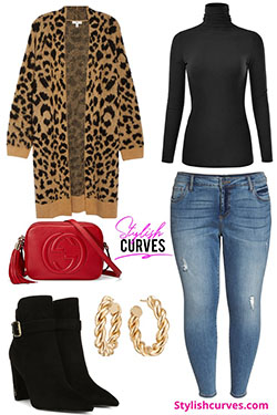 Ideas de ropa de invierno de talla grande: trajes de invierno,  traje de talla grande,  Traje Negro Y Rosa  