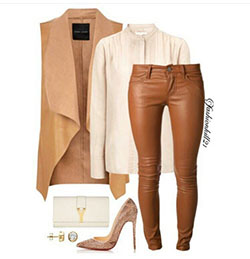 Impresionante conjunto de color canela y crema: me encanta este look. | Ideas de atuendos de verano 2020: Ideas de atuendos,  trajes de verano  