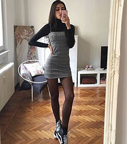 Dresses ideas teenage girl outfits 2019, spaghetti strap, rachel zoe, polo neck: Spaghetti strap,  Polo neck,  Teen outfits,  Black And White Outfit  