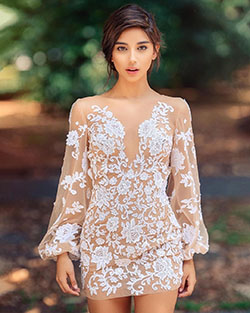 outfit blanco instagram con vestido de coctel, ideas para sesión de fotos: vestidos de coctel,  Vestido blanco,  Vestido de cóctel blanco,  maja strojek  