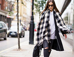 Fashion collection with strapless dress, backless dress, jacket, tartan, jeans: Backless dress,  Strapless dress,  Street Style,  Black And White,  Plaid Outfits  