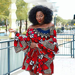 Sugerencia africana popular para levantarse para niñas africanas: moda africana,  Vestidos Ankara,  ropa africana,  Atuendos Ankara,  Impreso Ankara  