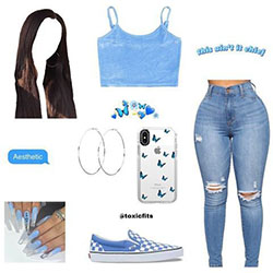zapatillas vans azul pastel <3: 