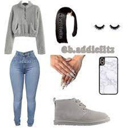 uggz gris claro <3: 