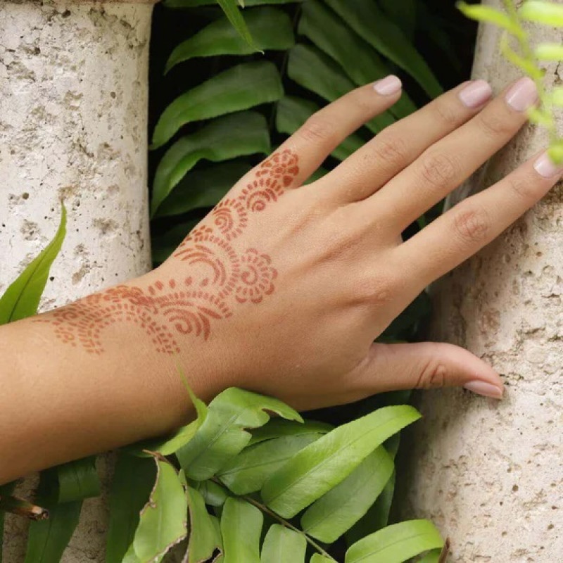 Athena Henna Tattoo Stencil: 