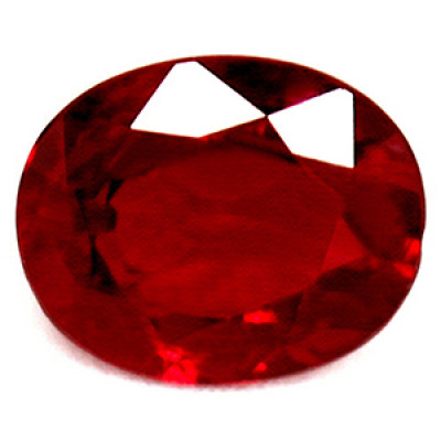 Genuine 0.41 cts. Ruby Oval Gemstone: 