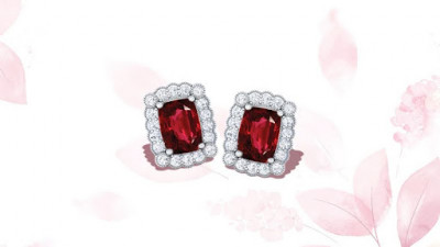 Experiment With Your Look With An Array of Ruby Earrings: 