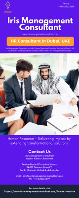 HR Consultant in Dubai, UAE: 