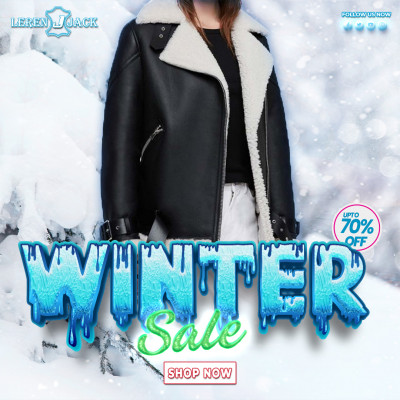 Shearling Coller Women’s Stylish Black Biker Jacket: 