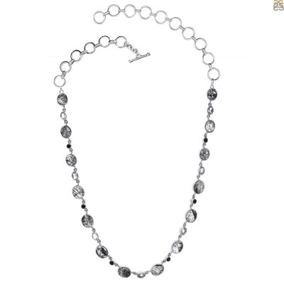 Style Yourself With Black Rutile Necklace: 