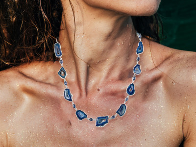 Check out our fantastic Blue Agate jewelry for women!: 