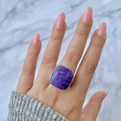 Buy Charoite Jewelry that change your bad mood to good mood: 