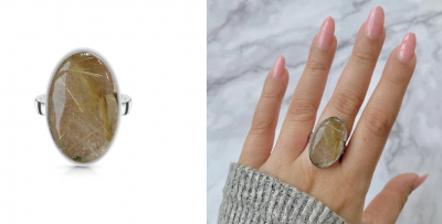 Stunning Golden Rutile Jewelry Pieces: 