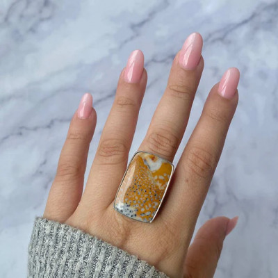 The Top 5 Statement Deerfawn Jasper Ring Styles: 
