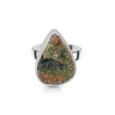 Spectropyrite Druzy Rings: How to Style Them for Every Occasion: 
