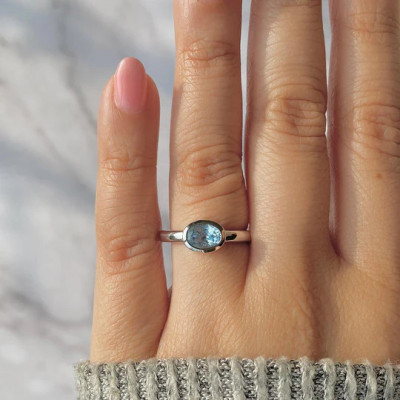 Best Gifts Dainty Blue Topaz Ring Made To Celebrate Your Special Occasion: 