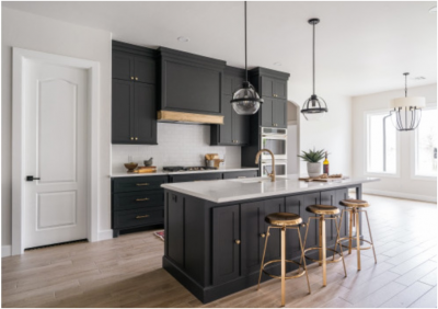 Many Tips to Style a Kitchen with Black Kitchen Cabinets: 