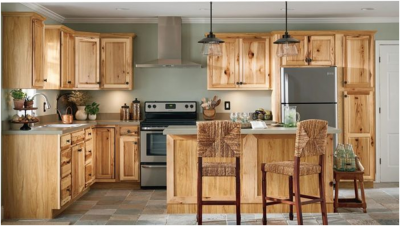 Organic Opulence: Redefining Luxury with Hickory Kitchen Cabinets: 