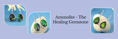 Sagacia’s Statement Ammolite Earring: 