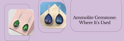 Sagacia’s Statement Ammolite Earring: 