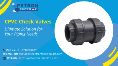 CPVC Check Valves - Ultimate Solution for Your Piping Needs: 