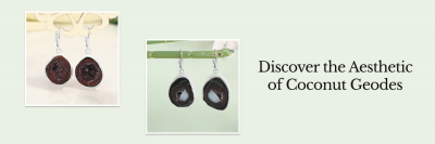 Coconut Geode Jewelry: A Fusion of Earth and Elegance: 