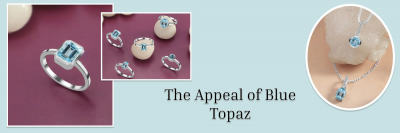Oceanic Splendor: Blue Topaz Jewelry Collection: 