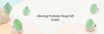 Serene Beauty: Handcrafted Prehnite Ring: 