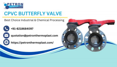 CPVC Butterfly Valve for Industrial & Chemical Processing: 