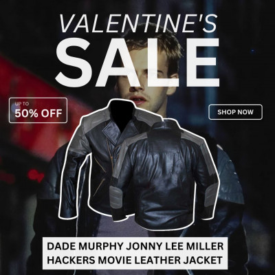 Dade Murphy Jonny Lee Miller Hackers Movie Leather Jacket: 