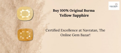 Original Burma Yellow Sapphire: Rare and Authentic Gems: 