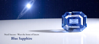 Need Success - Wear the Stone of Saturn, Blue Sapphire: 