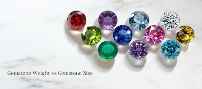 Gemstone Weight vs Gemstone Size: 