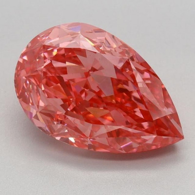 Buy IGI 2.74 Carat Fancy Vivid Lab Grown Pink Diamond Pear Shape: 
