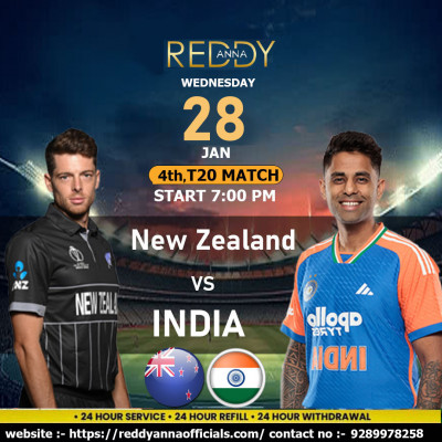 Reddy Anna Cricket ID – India vs New Zealand 4th T20I Live: 
