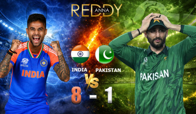 INDIA BEATS PAKISTAN — HEAD-TO-HEAD NOW 8–1 | REDDY ANNA OFFICIAL: 