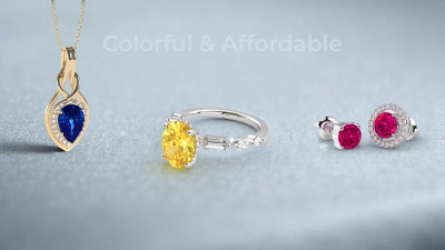 Lab Created Sapphire Jewelry: Colorful & Affordable: 