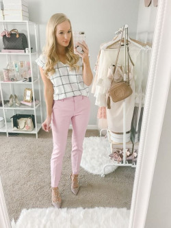 Ideas de ropa de trabajo de primavera con camisa de vestir, polainas: Traje de trabajo  