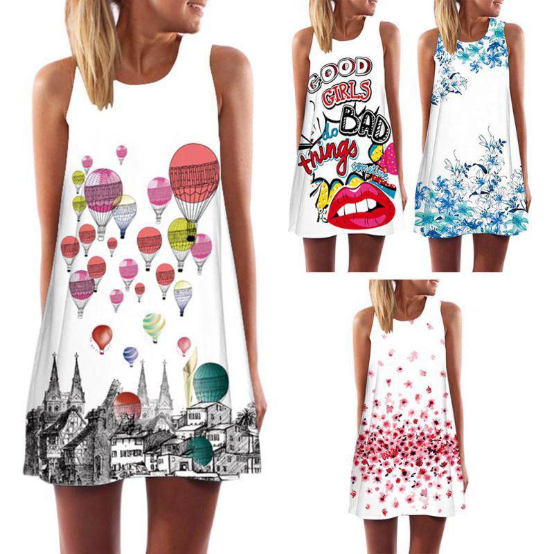 Vestido largo bohemio corto para mujer, vestidos de noche para fiesta de cóctel, vestidos de playa, vestido de tirantes S-2XL