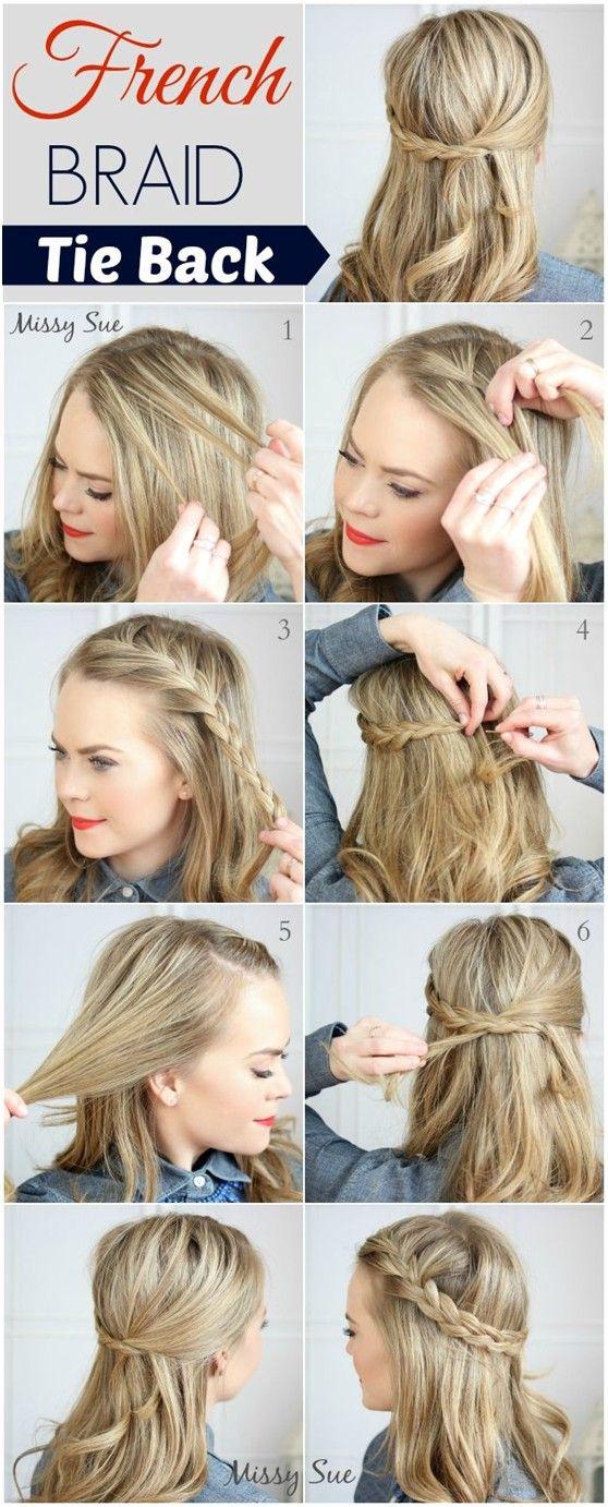 Tutorial fácil de cabello con trenza francesa