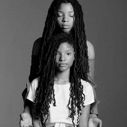 hermanas bailey: Pelo largo,  halle bailey  