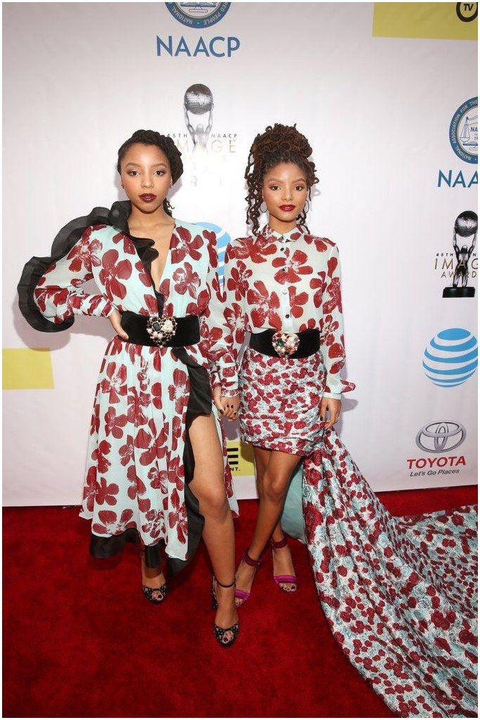 En la foto: Halle Bailey y Chloe Bailey Fuente de la imagen: Getty / Jesse Grant #Class...: vestidos africanos,  vestidos de alfombra roja,  halle bailey,  chloe bailey  