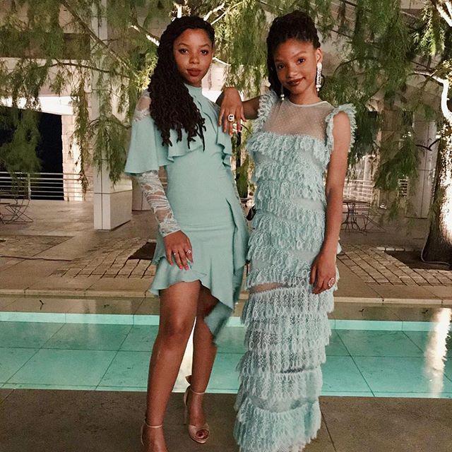 ??#instyleawards: halle bailey,  chloe bailey  