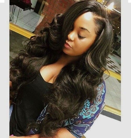 Coser peinados de fiesta de pelo largo para niñas negras.: Peluca de encaje,  corte bob,  Pelo largo,  Peinados de fiesta,  corte de pelo normal  