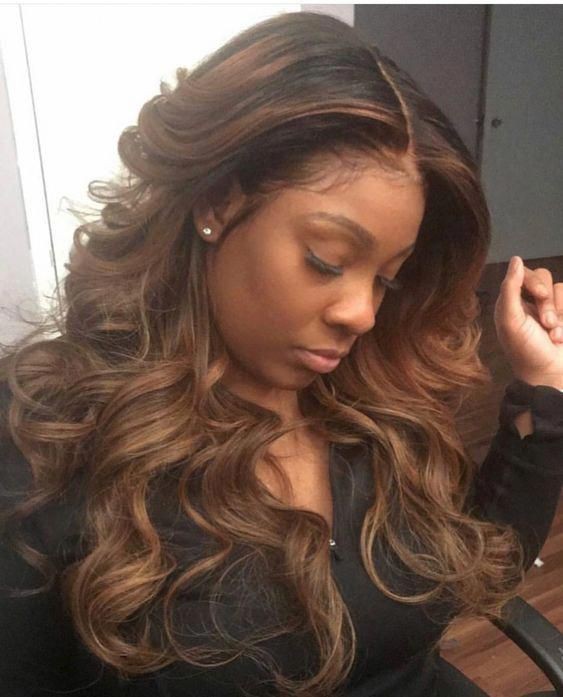Peluca de encaje para niñas negras, coloración del cabello: Peluca de encaje,  Pelo largo,  Ideas para teñir el cabello,  El pelo en capas,  Peinados de fiesta  