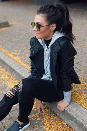 Outfits para nuevo mexico, Chaqueta de cuero: trajes de invierno,  Chaqueta de cuero,  Pantalones ajustados,  Traje de marimacho  