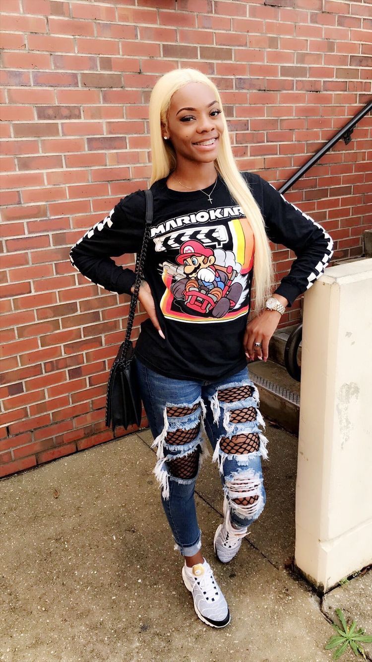 Black Swag Clothing: Ripped Jeans,  Casual Outfits,  Black Swag Outfits  