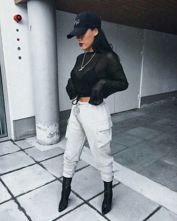 Trajes de hip hop con top corto: Atuendos Informales,  Traje de marimacho  